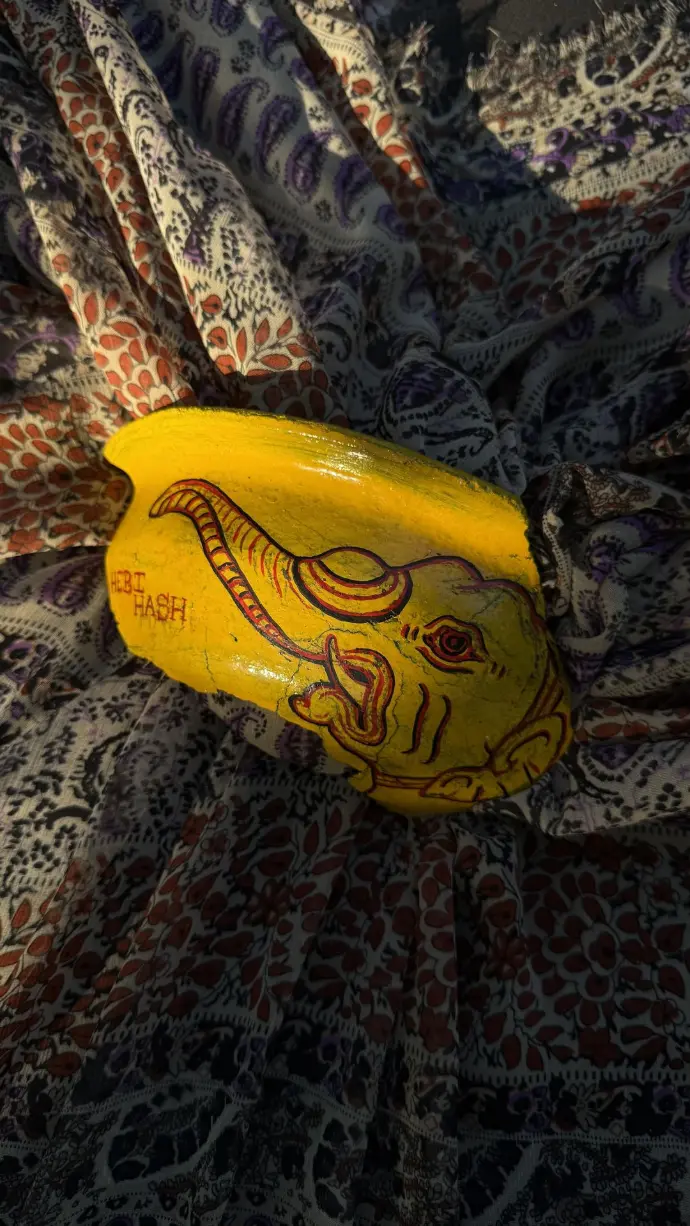 Acrylic Painting on Clay